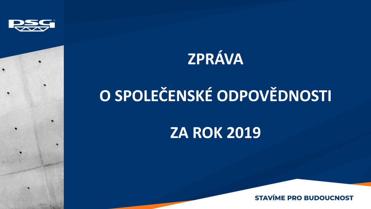 Zpráva o společenské odpovědnosti 2019