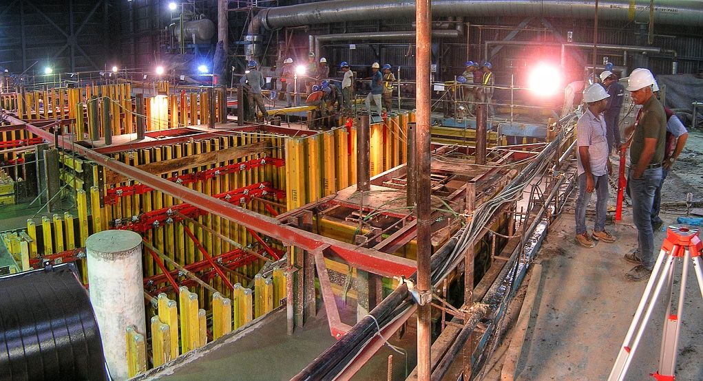 PSG has successfully finished concrete structure for steam turbo generator in Bangladesh